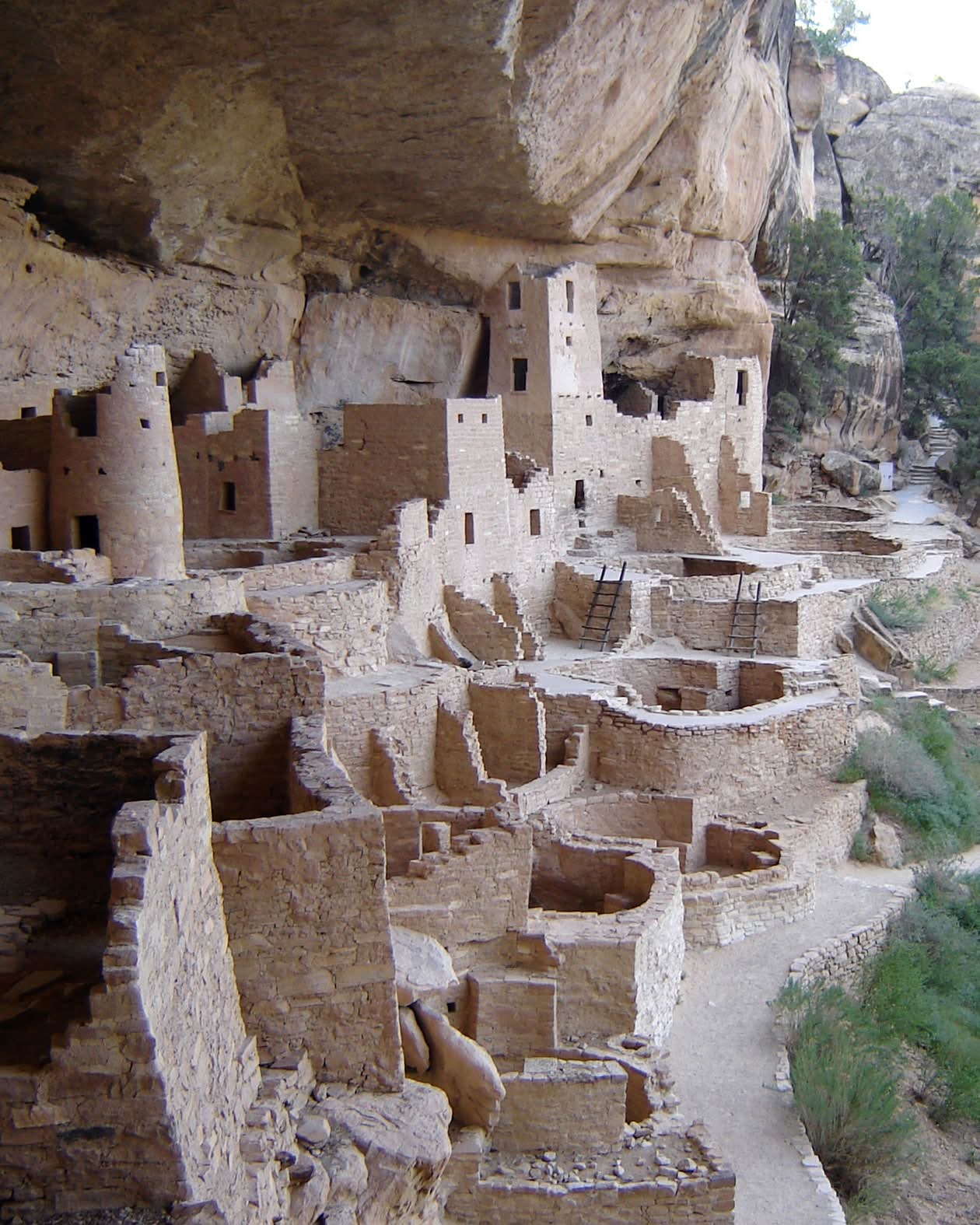 An ancient Ancestral Puebloan cliff village.