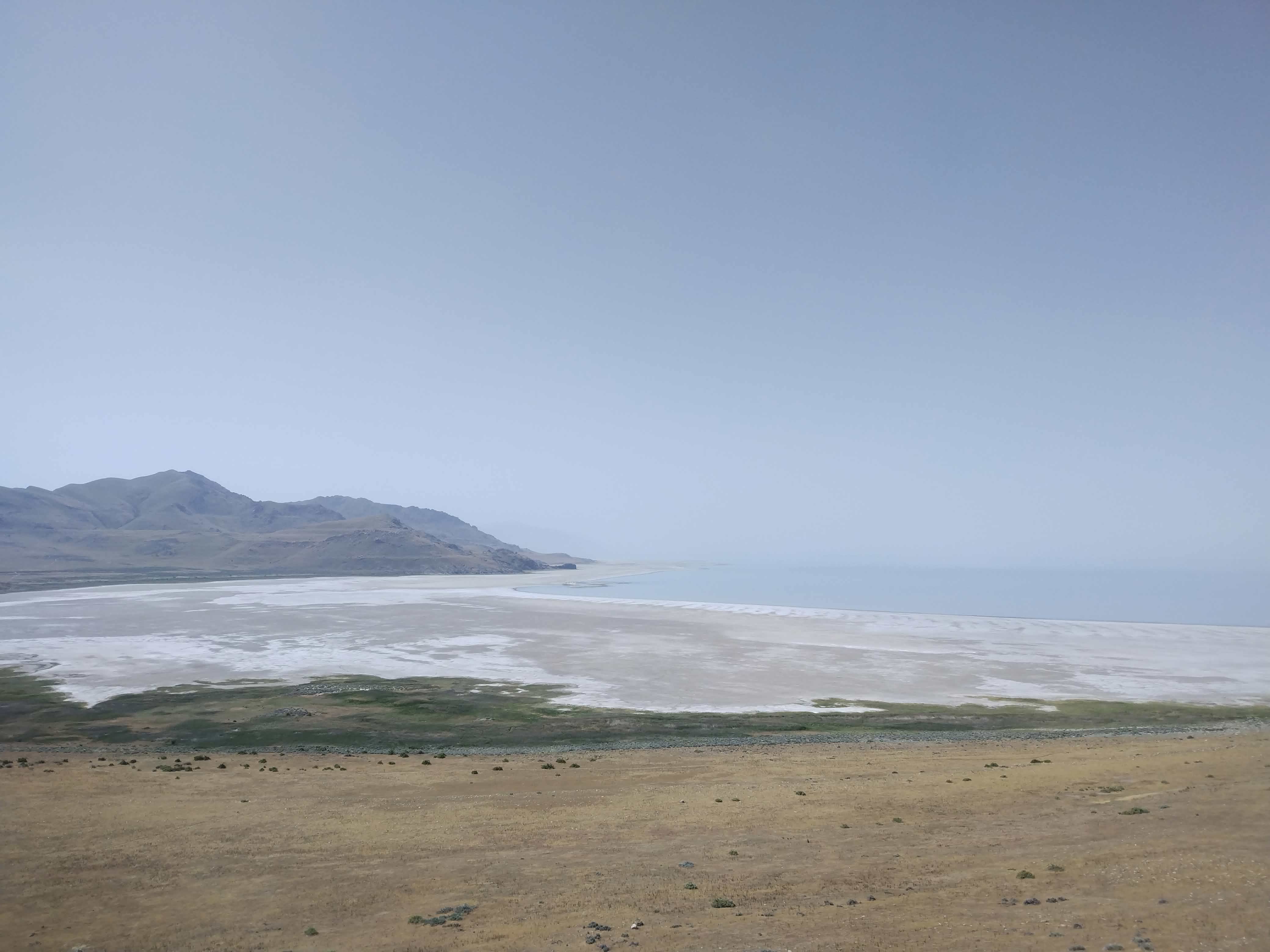 The dried-up Great Salt Lake.