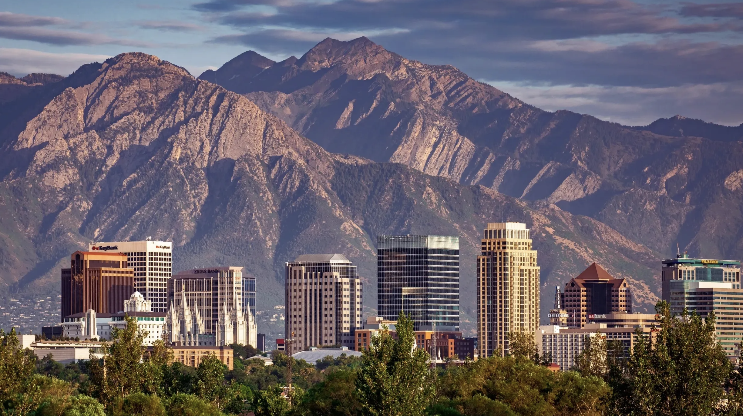 The Salt Lake City skyline.