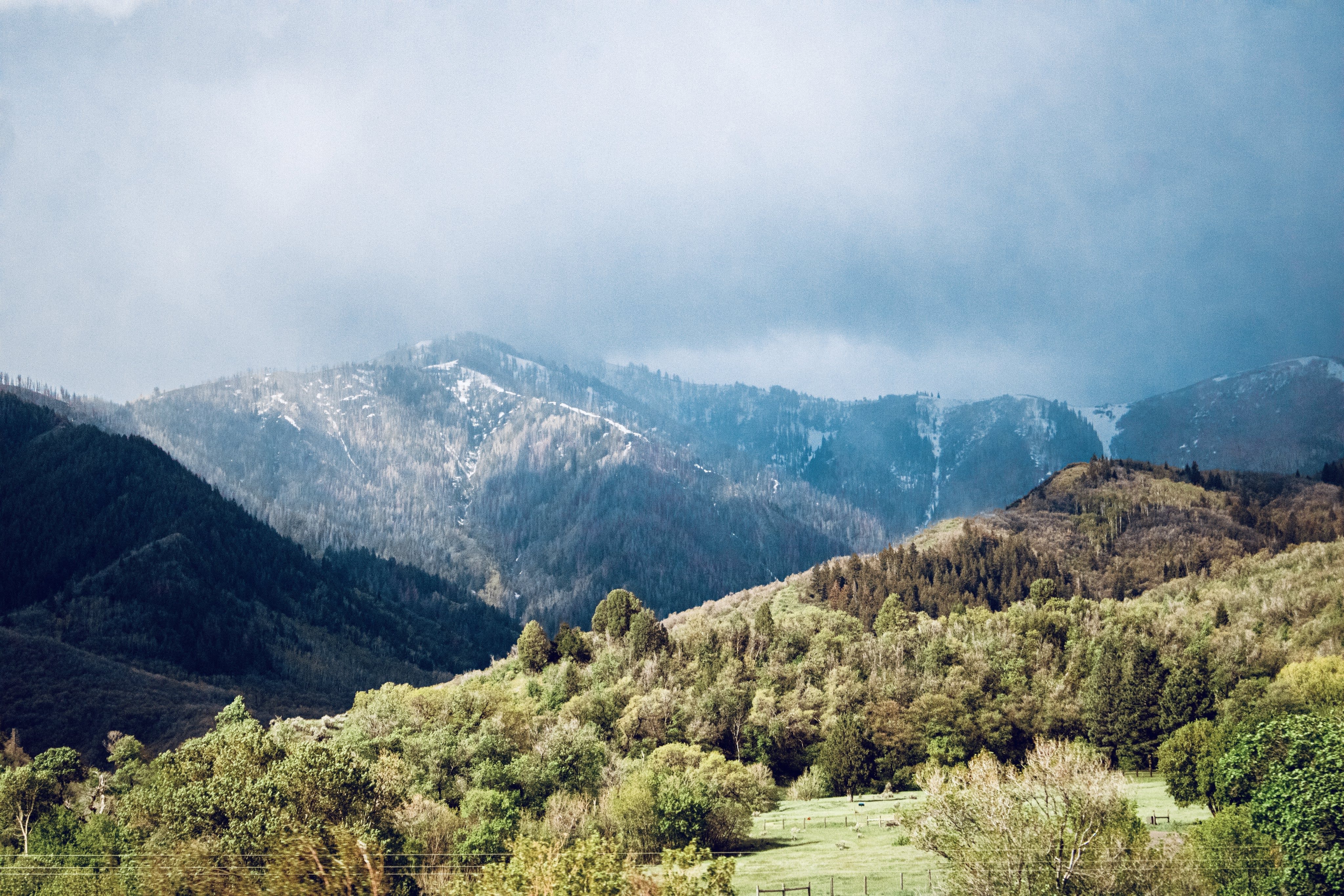 The mountains of the Wasatch Range.